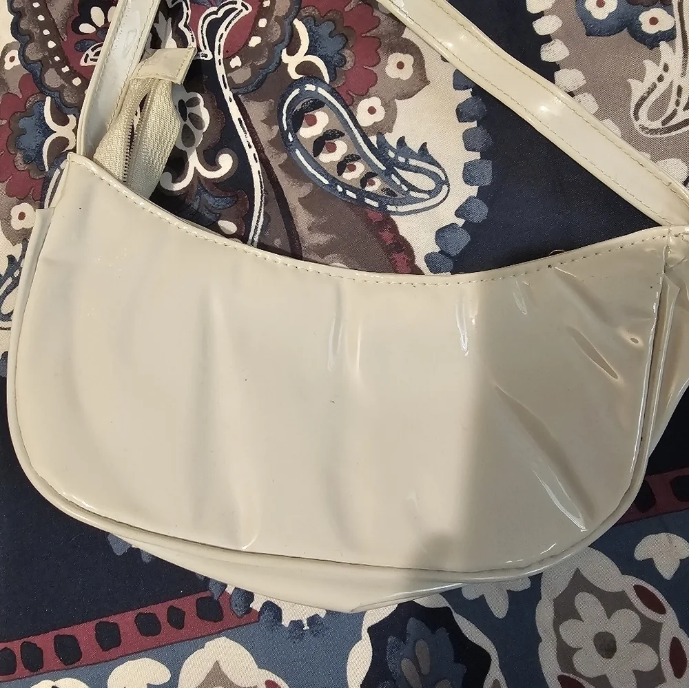 Girls White Patent Leather Purse -Great for Communions or Easter
